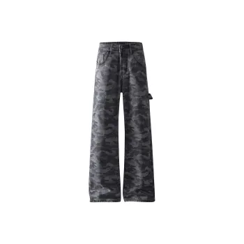 Jeep Jeans Unisex Camouflage Black