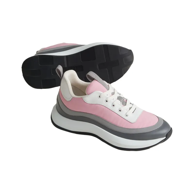 HERMES Gramme Low Top Casual Shoes Men's Pink-3