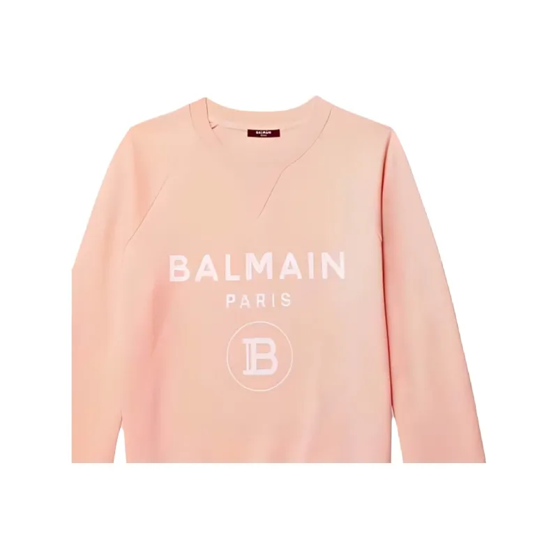 BALMAIN Sweatshirts Unisex Pink-5