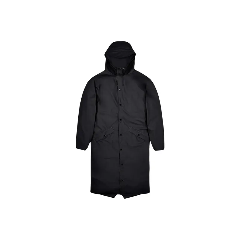Rains Longer Drawstring hood Raincoat-0