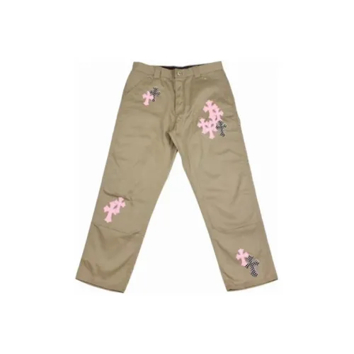 Chrome Hearts Pink & Checkered Cross Patch Carpenter Pants