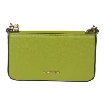 MICHAEL KORS Bryant Leather Shoulder Bag, Crossbody Bag, Handbag Small Size Women's Green