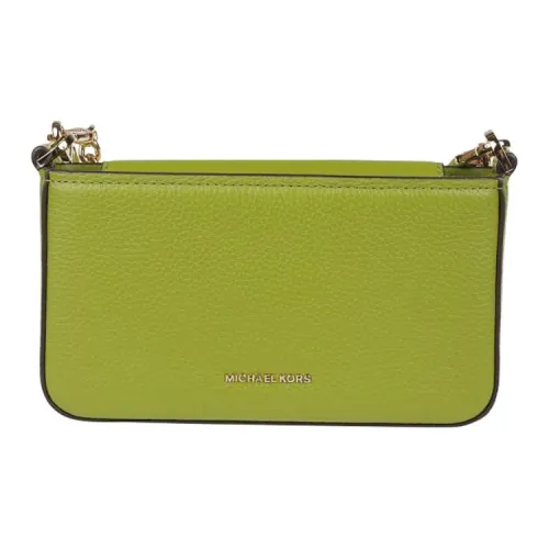 MICHAEL KORS Bryant Leather Shoulder Bag, Crossbody Bag, Handbag Small Size Women's Green
