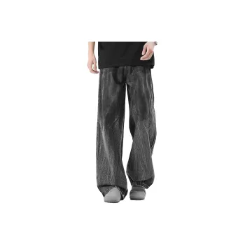 NOAHGIGI Jeans Unisex Distressed Gray