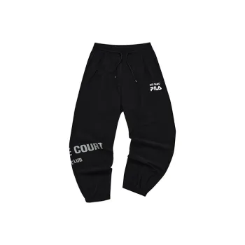 FILA FUSION Knitted Sweatpants Men Pitch Black