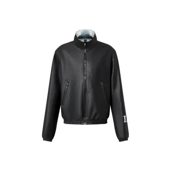 LOUIS VUITTON SS23 Leather Jackets Coats Men's Black