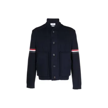 THOM BROWNE Rwb Striped Shirt Jacket