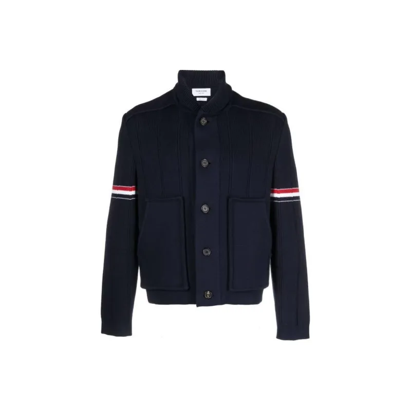 THOM BROWNE Rwb Striped Shirt Jacket-0