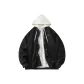 Black Coat+White Sweatshirt