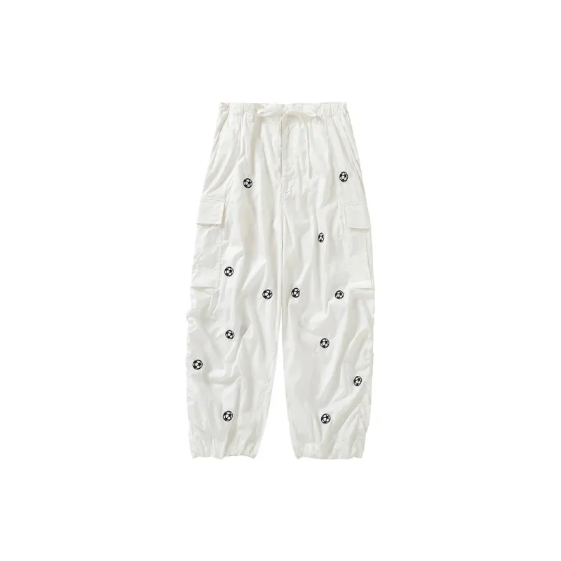 Crying Center Cargo Pants Unisex White-0