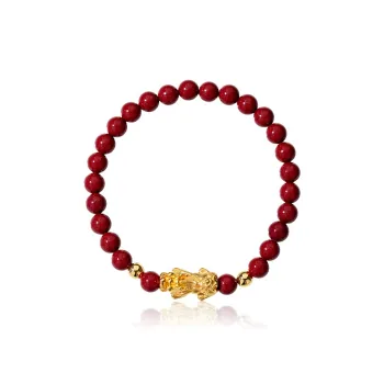 Encounter Gift Reconstructed Cinnabar Bracelets Unisex