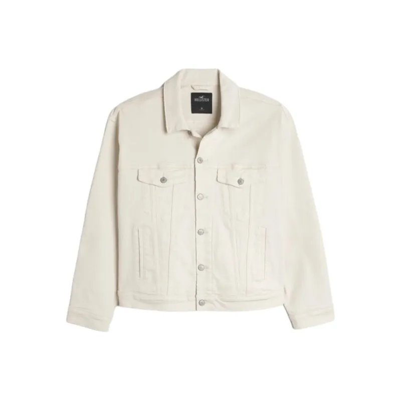 Hollister Jackets Men Cream-0