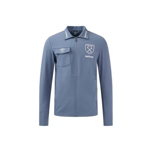 Umbro SS24 West Ham Utd 24/25 Presentation Jacket Jackets Coats Men's Light Blue