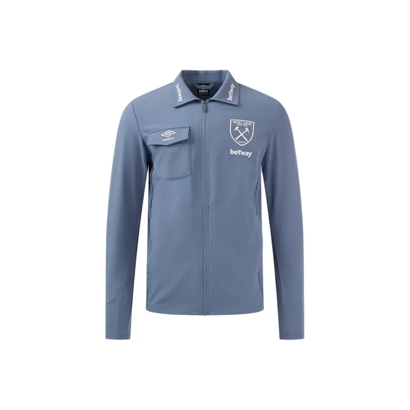 Umbro SS24 West Ham Utd 24/25 Presentation Jacket Jackets Coats Men's Light Blue-0