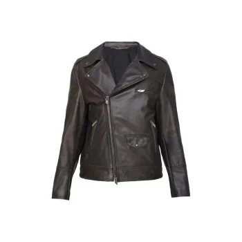 SALVATORE SANTORO Leather Jacket Men's Black