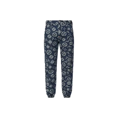 EVISU SS22 Jogger Non Stretch Moderate Jeans Men's Blue