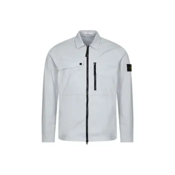 STONE ISLAND SS24 Jackets Coats Men's Ice Frost Blue