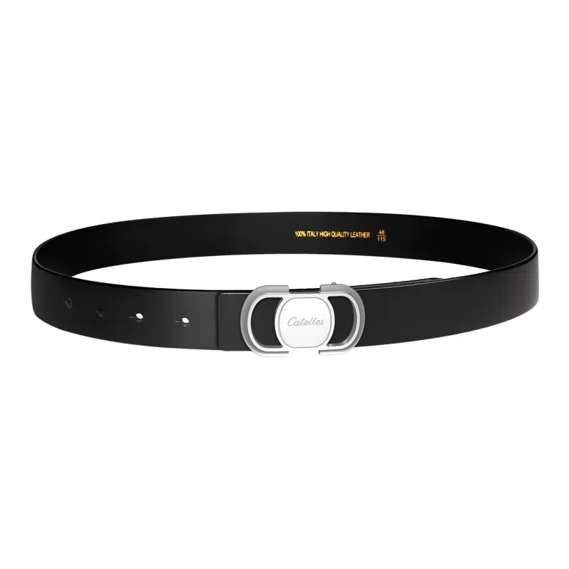 CATELLES Top Grain Cow Leather Belts Men's 3.5cm-3