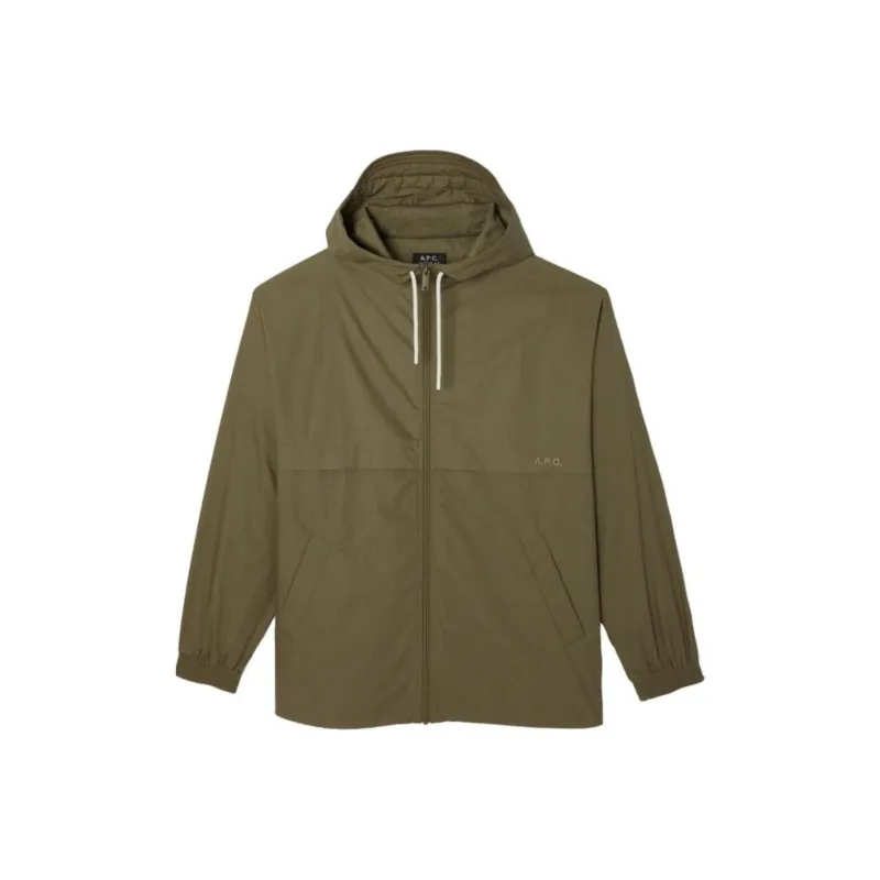 A.P.C Joe Drawstring Hooded Windbreaker-0