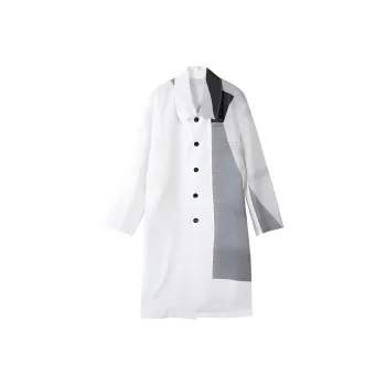 CROQUIS Trench Coats Unisex 100 Raw White