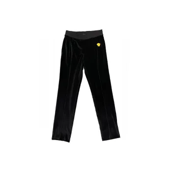 VERSACE Knitted Sports Pants Men's Black