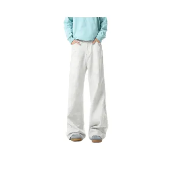 T IRA Jeans Unisex Dirty Wash White