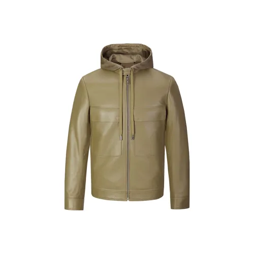 Andrea Bogosian T-shirt a girocollo Nero Men's Khaki