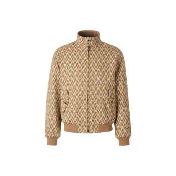 Valentino All Over Motif Zip Up Bomber Jacket