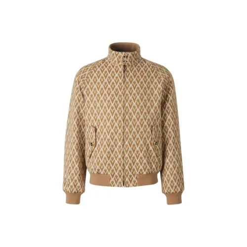Valentino All Over Motif Zip Up Bomber Jacket