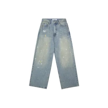 WASSUP Jeans Unisex Splashed Blue