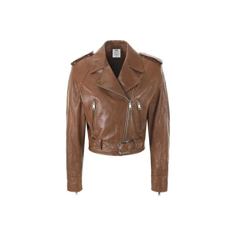 OSOI Leather Jacket Unisex Brown-0