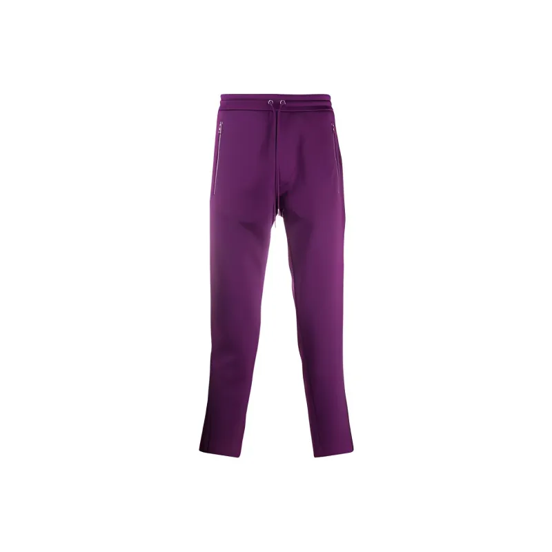 Moncler FW21 Knitted Sweatpants Men Purple-0
