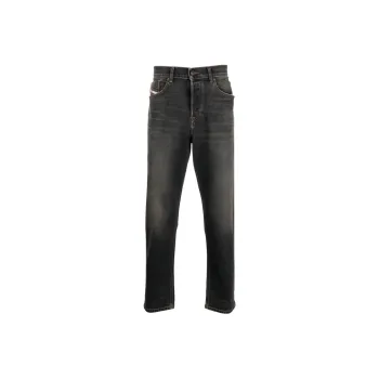 DIESEL 2005 Logo Embroidered Tapered Jeans