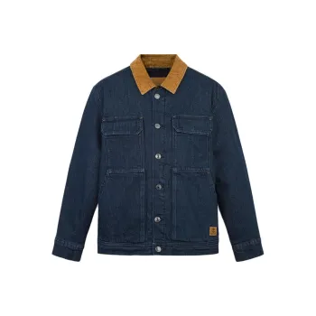 Timberland Jackets Coats Men's Aqua Blue Denim