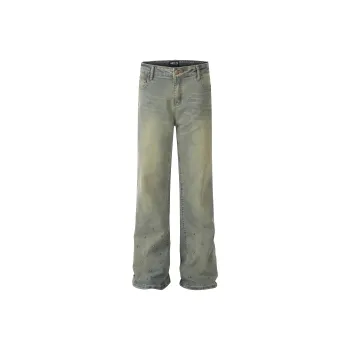 YINLEI Jeans Unisex Vintage Blue