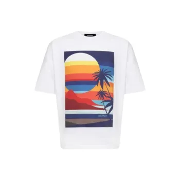DSQUARED 2 Summer Lovers Sunset T shirt