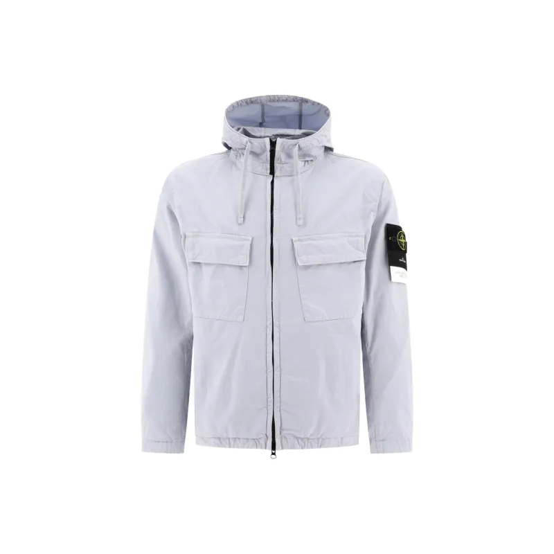 STONE ISLAND SS24 Jackets Coats Men's Ice Frost Blue-0