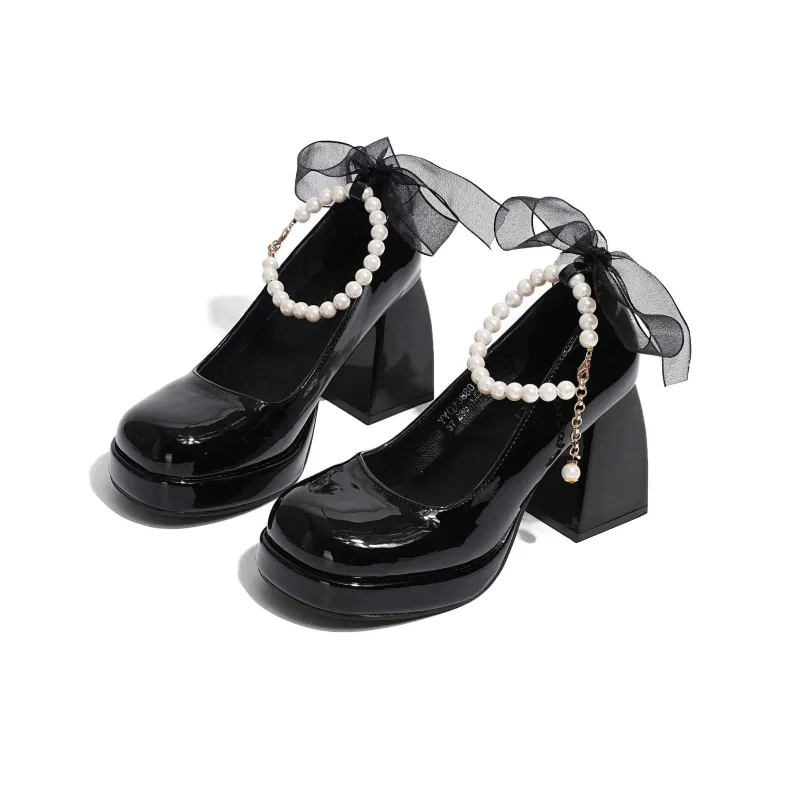 Take The Qin Chunky Heel Mary Jane Shoes Women's-22