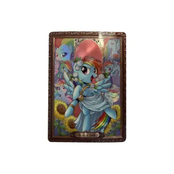 KAYOU My Little Pony, Volume 7 Of The Bright Moon Bag, Rainbow Dash SC Card IP/Anime Cards 1 Pc