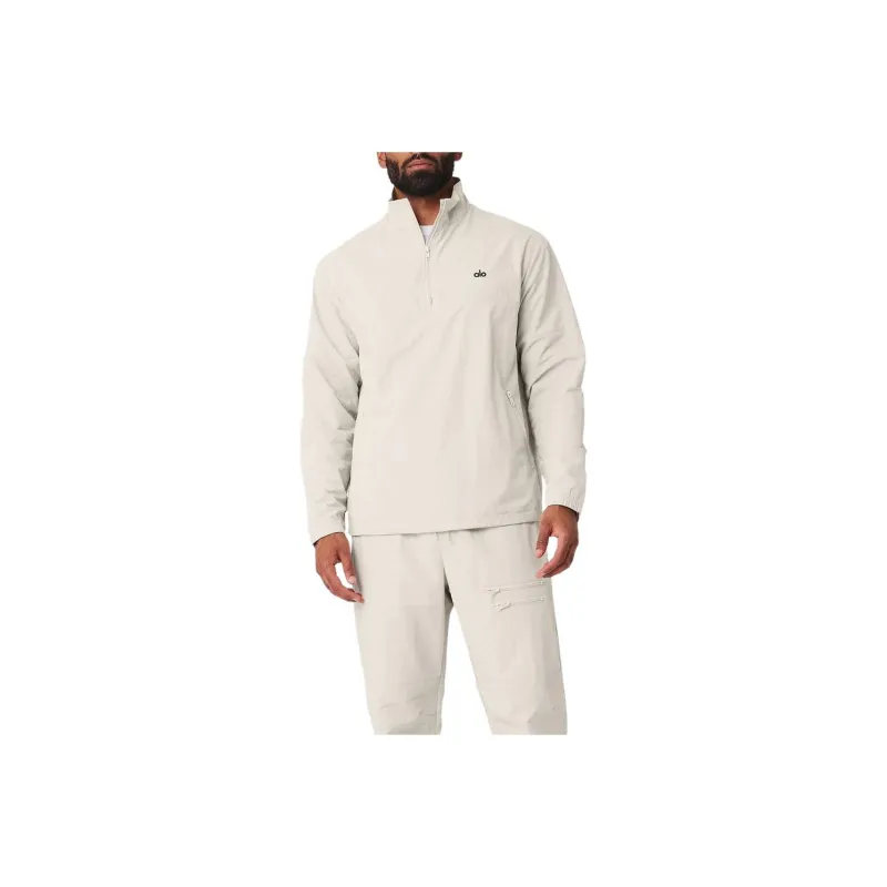 Alo Yoga TAKEAWAY TRACK PULLOVER Jackets & Coats Unisex-1