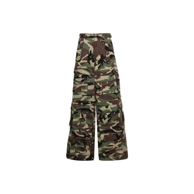 Vetements Camouflage print Wide leg Jeans-0