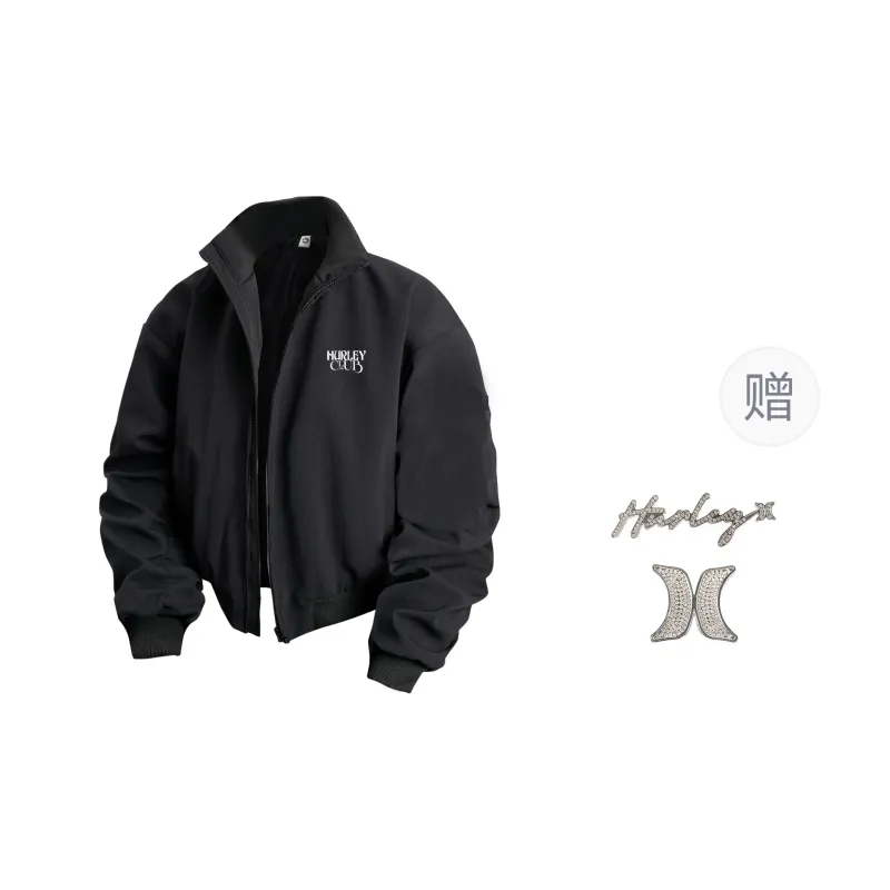 Hurley Jackets Coats Unisex Black-0