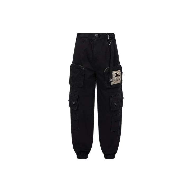 EVISU Cargo Pants Men Black-0