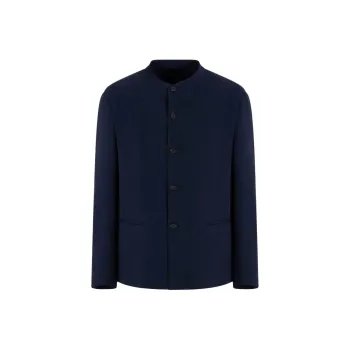 GIORGIO ARMANI Single breasted Jacket In Cupro And Viscose