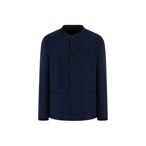 GIORGIO ARMANI Single breasted Jacket In Cupro And Viscose