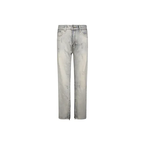COOLALPACA Jeans Unisex Yellow Mud Denim