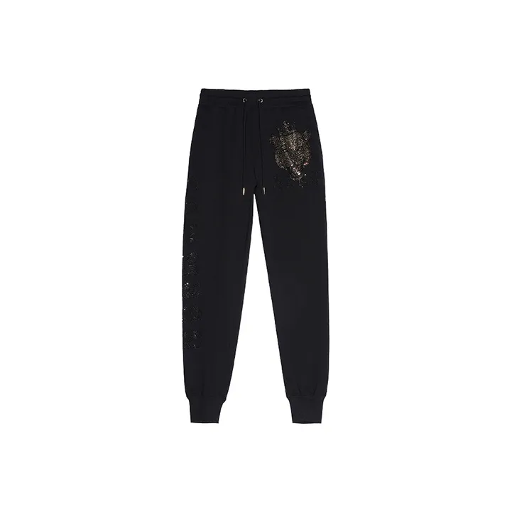 TCH Knitted Sweatpants Unisex Black-0