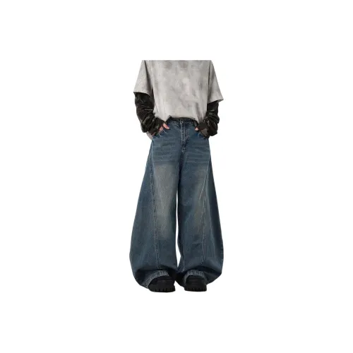 NVRFRGT Jeans Unisex Blue
