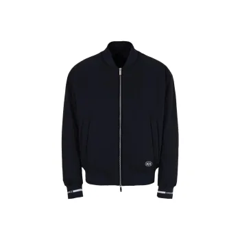 ARMANI EXCHANGE Logo appliqué Bomber Jacket