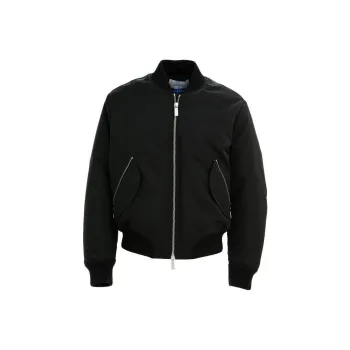 OFF WHITE Zip Up Padded Bomber Jacket